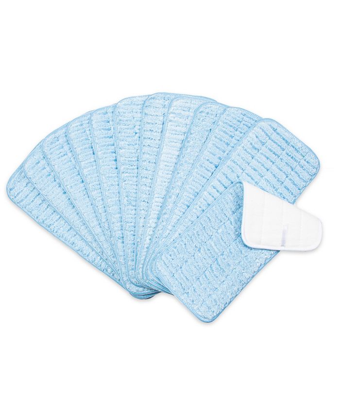 Arkwright Home Scrubbing Wet Flat Mop Refills (12 Pack) 13", Color