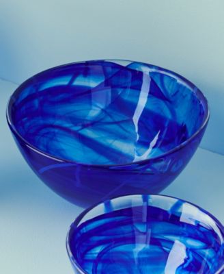 13.8” Contrast Blue Decor Bowl