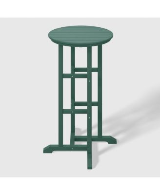 Outdoor Patio Bar Height Table and Bar Stool 4-Piece Dining Set