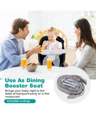 Baby 8-in-1 High Chair with Double-layer Cushions Multifunctional