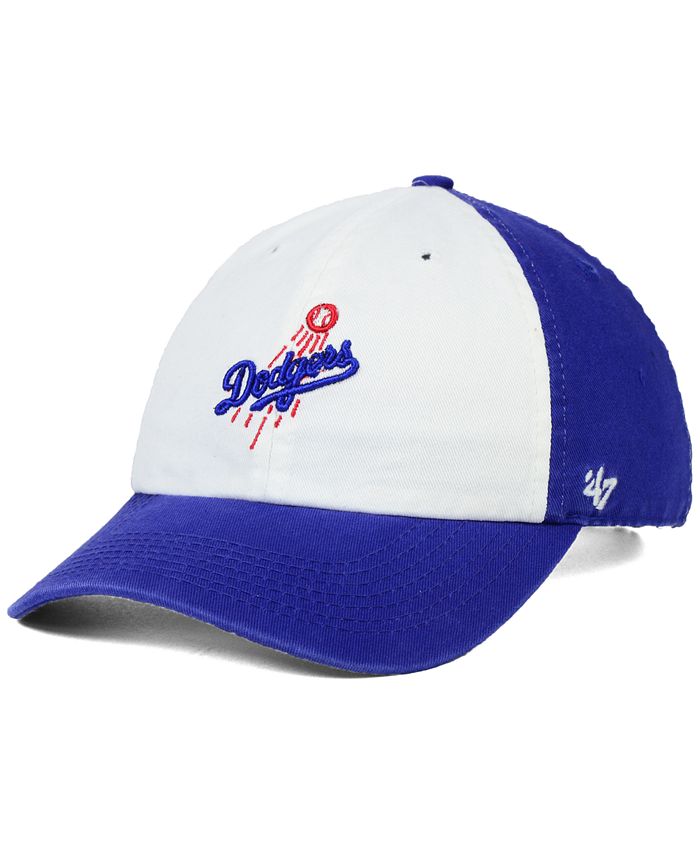 47 Brand Los Angeles Dodgers Charcoal Clean Up Cap - Macy's