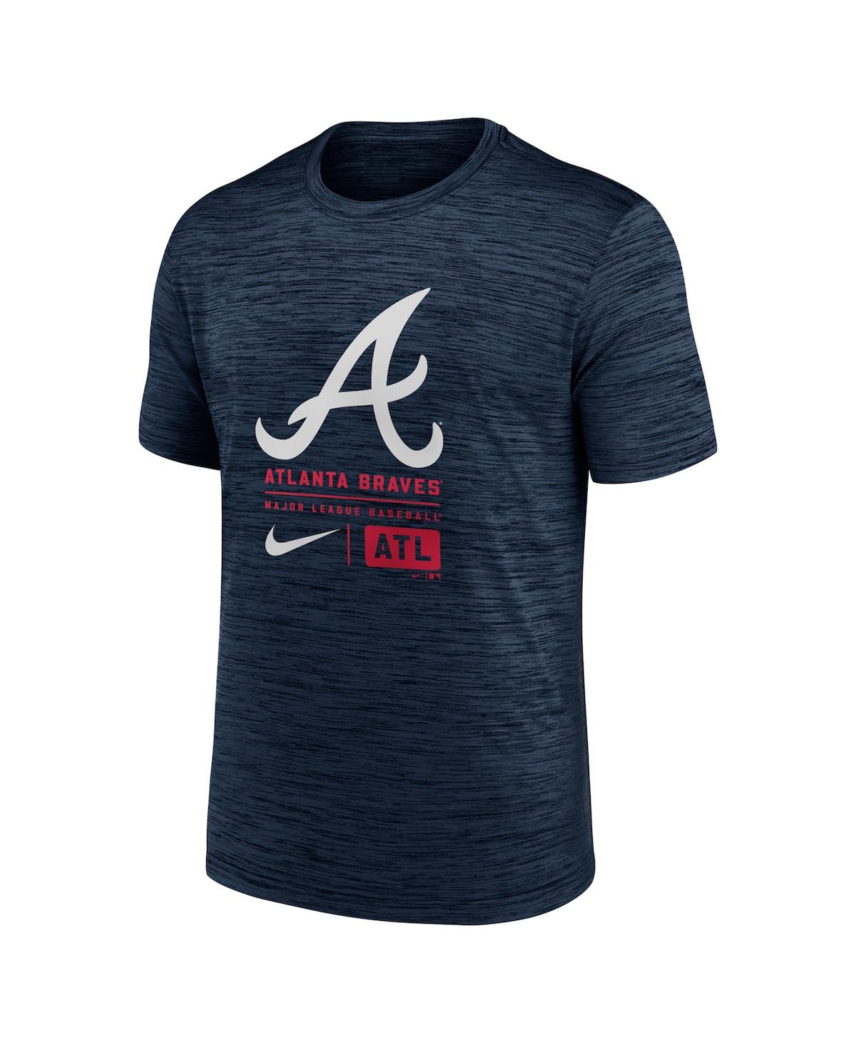 Nike Men's Atlanta Braves Large Logo Velocity T-Shirt