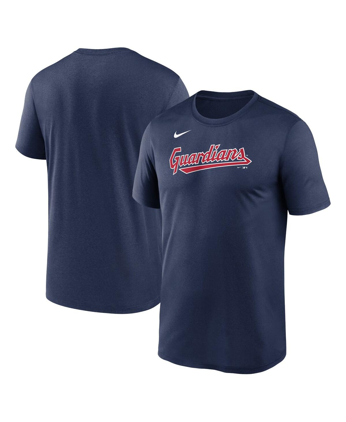 Nike Men's Cleveland Guardians Fuse Legend T-Shirt - Navy