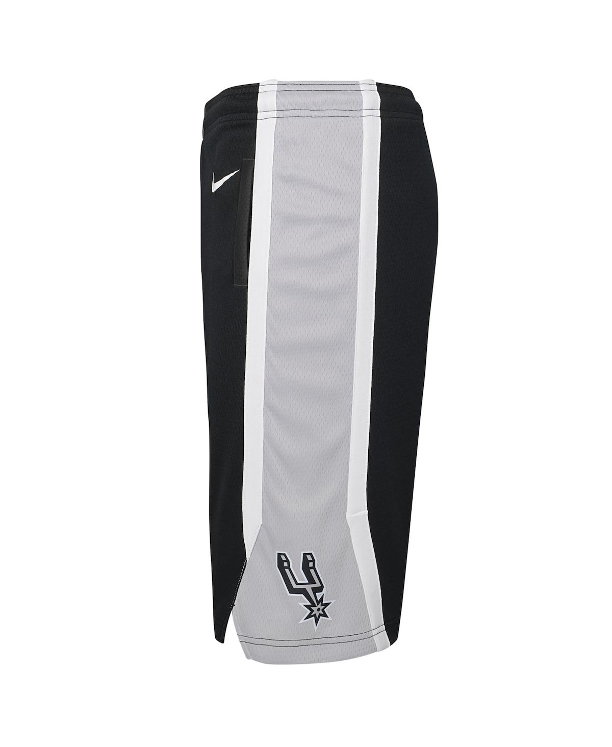 Nike Big Boys And Girls San Antonio Spurs Swingman Performance Shorts – Icon Edition In Black