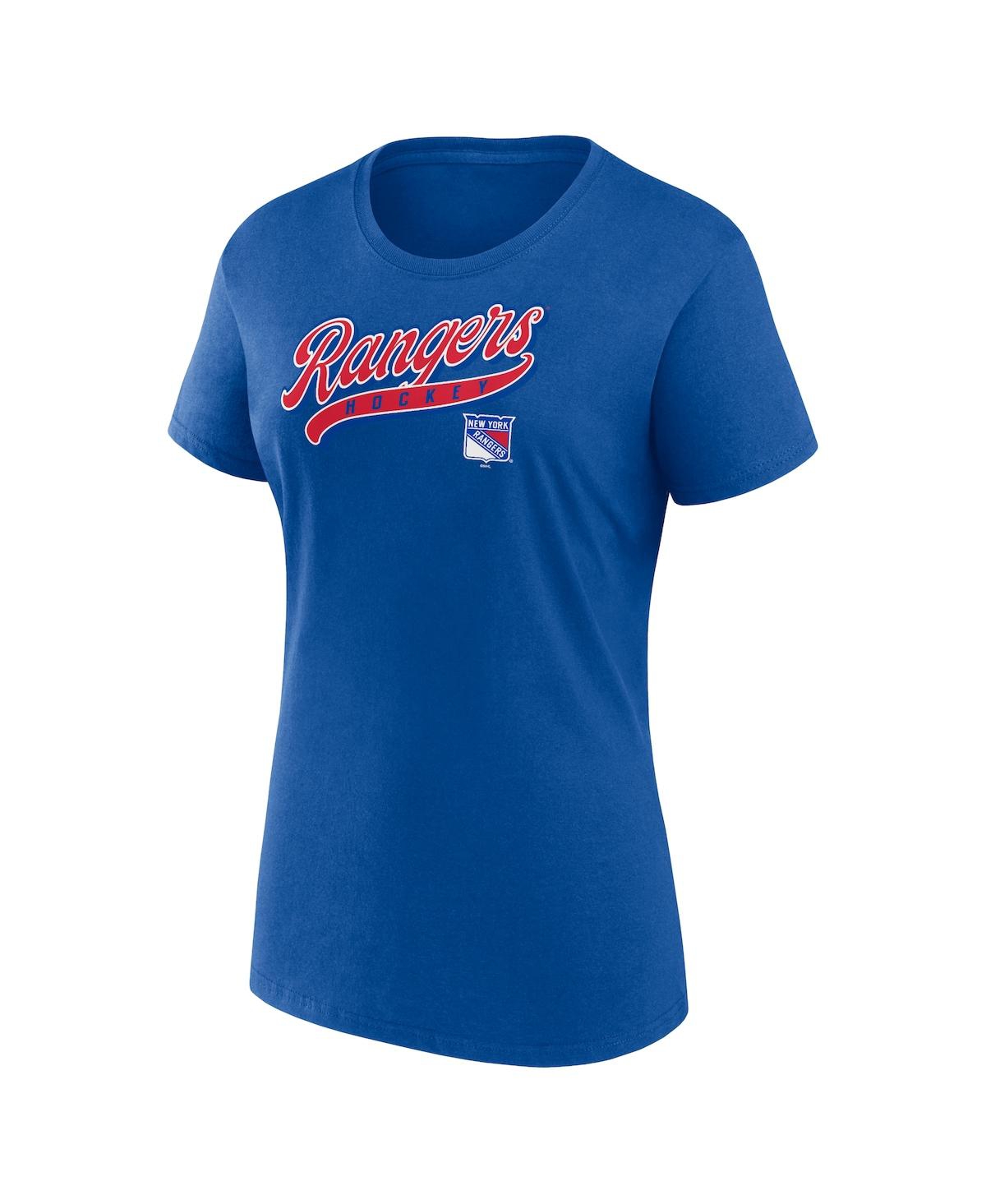Fanatics Women's New York Rangers Start To Finish Combo Pack T-shirt Shorts In Navy