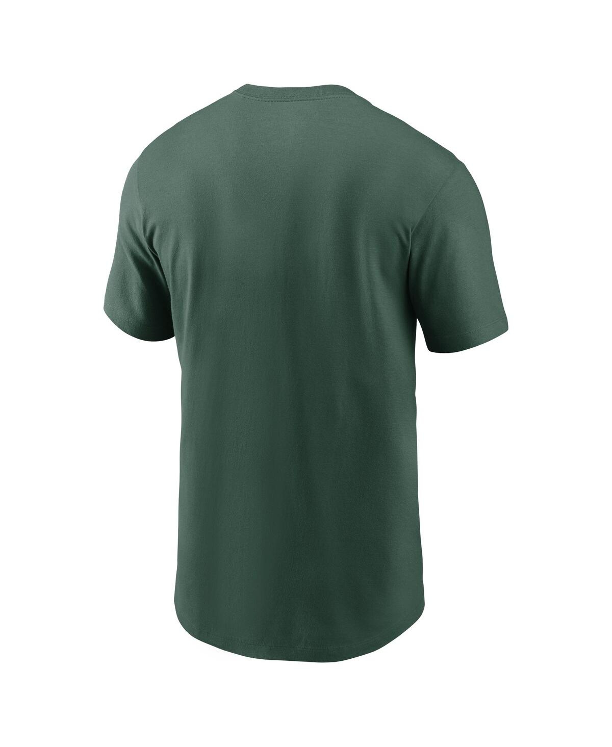 Nike Green Green Bay Packers Legend Wordmark Performance T-shirt In Green