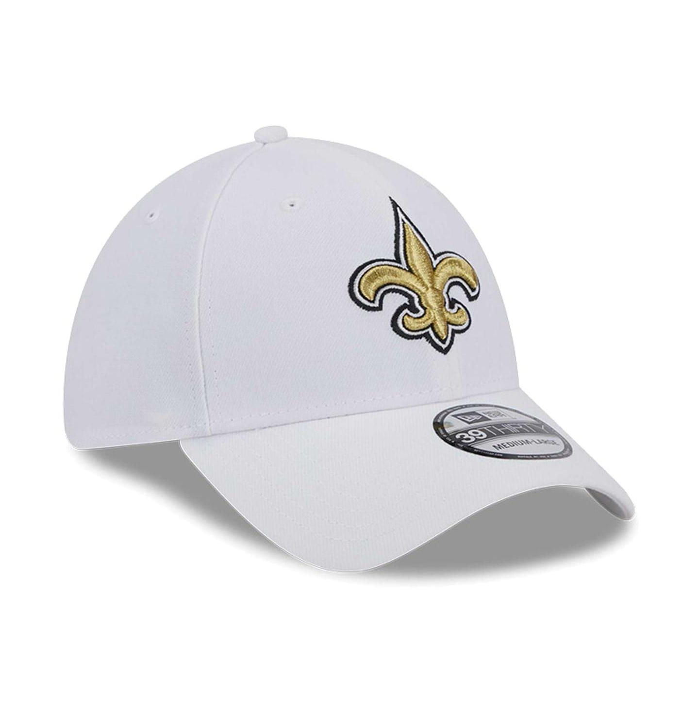 Мужская кепка New Era White New Orleans Saints Main 39THIRTY Flex Hat — фото 3