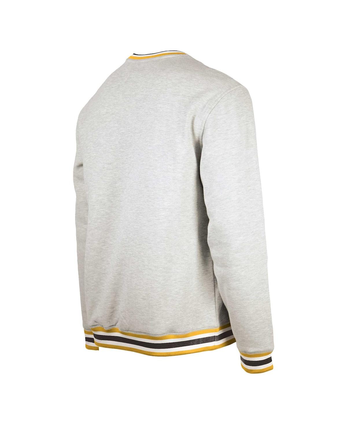 New Era Men's Heather San Diego Padres Throwback Classic Pullover Sweatshirt In Heather Gray