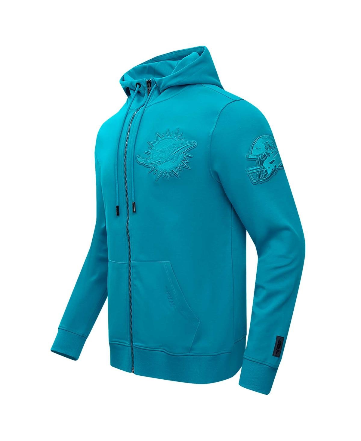 Pro Standard Men's Aqua Miami Dolphins Triple Tonal Full-zip Hoodie In Aqua