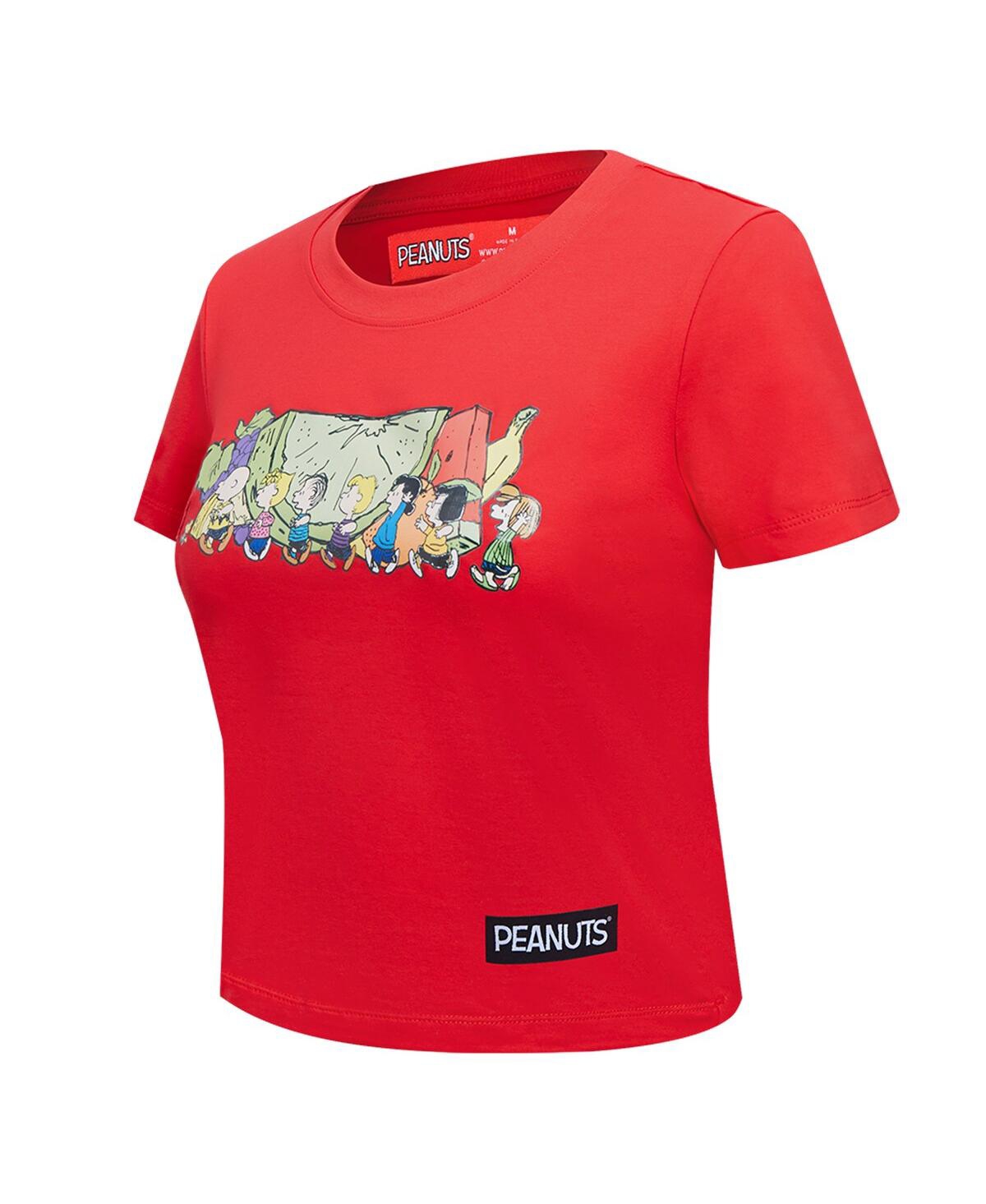 Freeze Max Women's Peanuts Ly Sweet Baby Doll Cropped T-Shirt