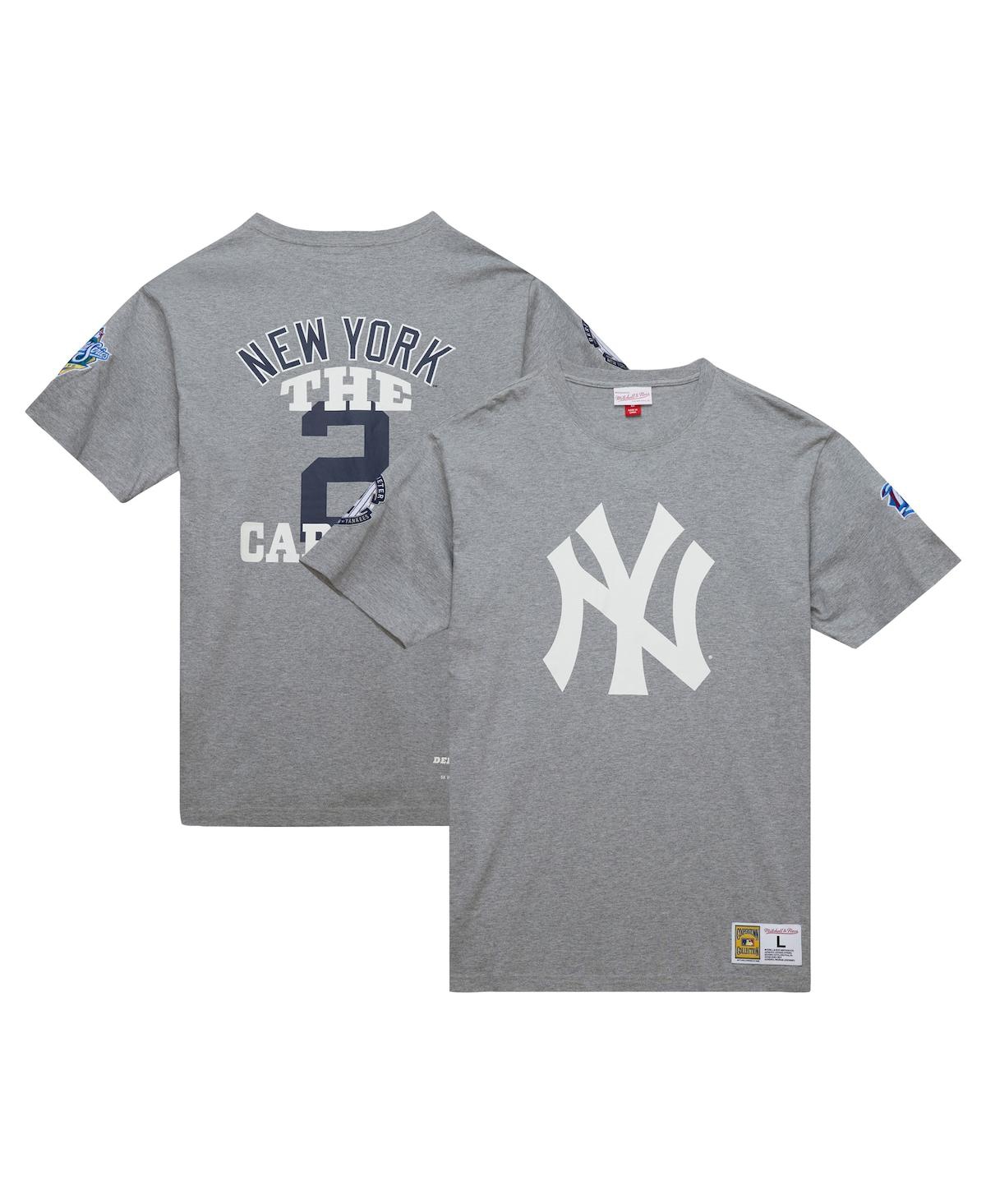 Men's Derek Jeter Heather Gray New York Yankees Cooperstown Collection Legends T-Shirt - Grey