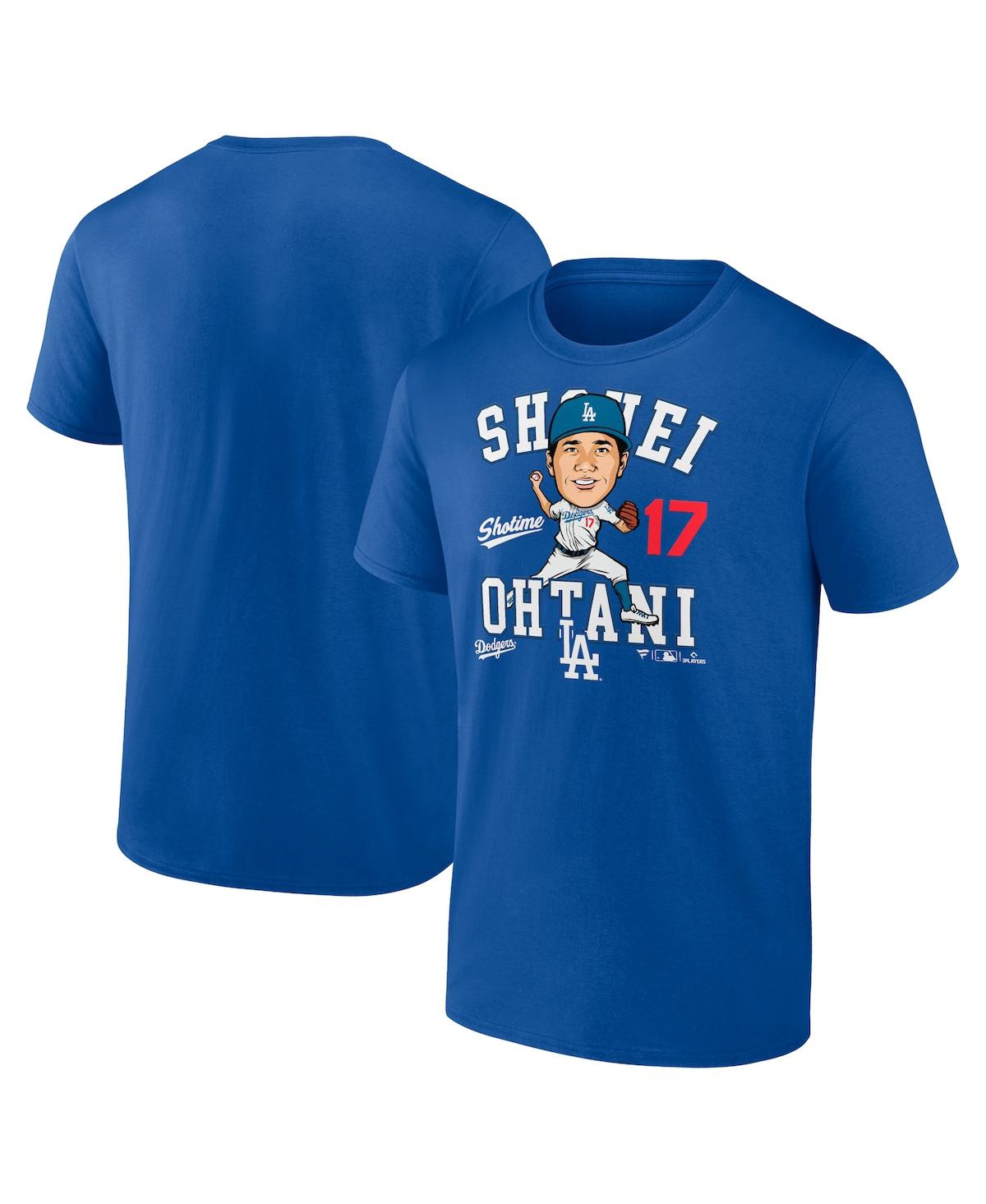 Fanatics Men's Shohei Ohtani Royal Los Angeles Dodgers Hometown Caricature T-shirt In Royal