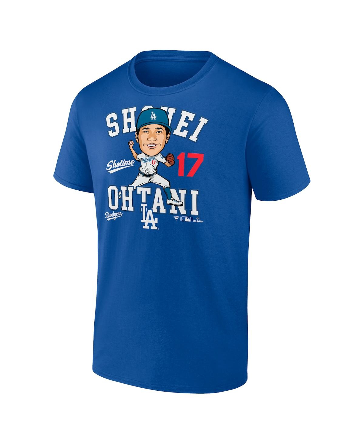 Fanatics Men's Shohei Ohtani Royal Los Angeles Dodgers Hometown Caricature T-shirt In Royal