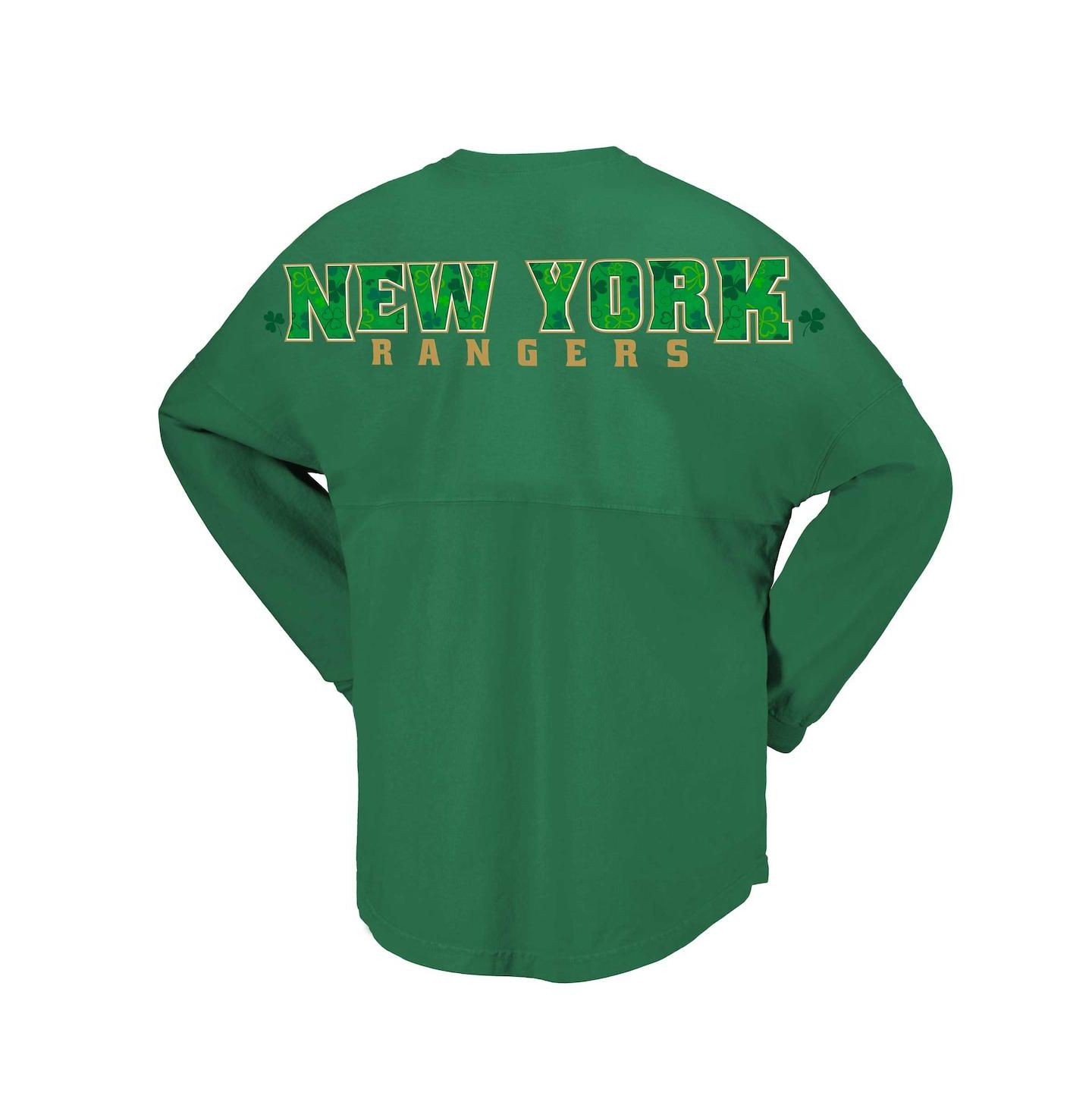 Женская футболка Fanatics Kelly New York Rangers St. Patrick's Day Spirit Jersey — фото 3
