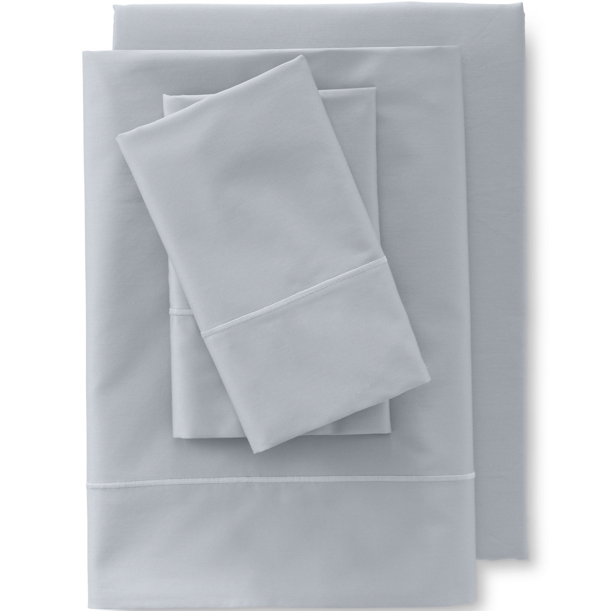 Lands' End 400 Thread Count Premium Supima Cotton No Iron Sateen Pillowcases