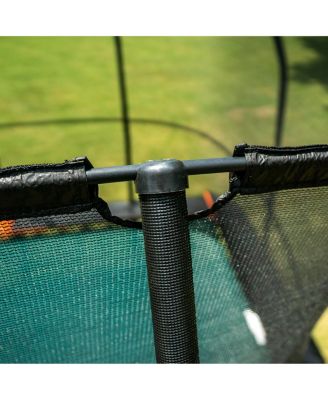 Pro-Series Rectangular Trampoline 10ft x 18ft - Double the Springs, Patented V-shaped Spring Arrangement, Comfort Weave Jumping Surface