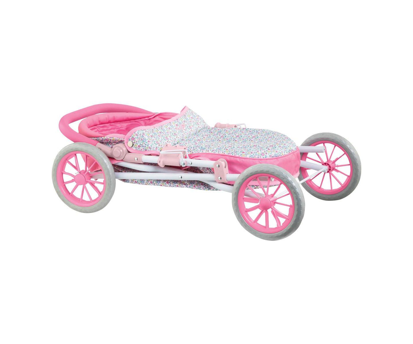 Детская кукла Corolle Mon Grand Poupon Adjustable-Handle Foldable Baby Doll Carriage (Fits Dolls 14"-20"), Ages 3+ — фото 6