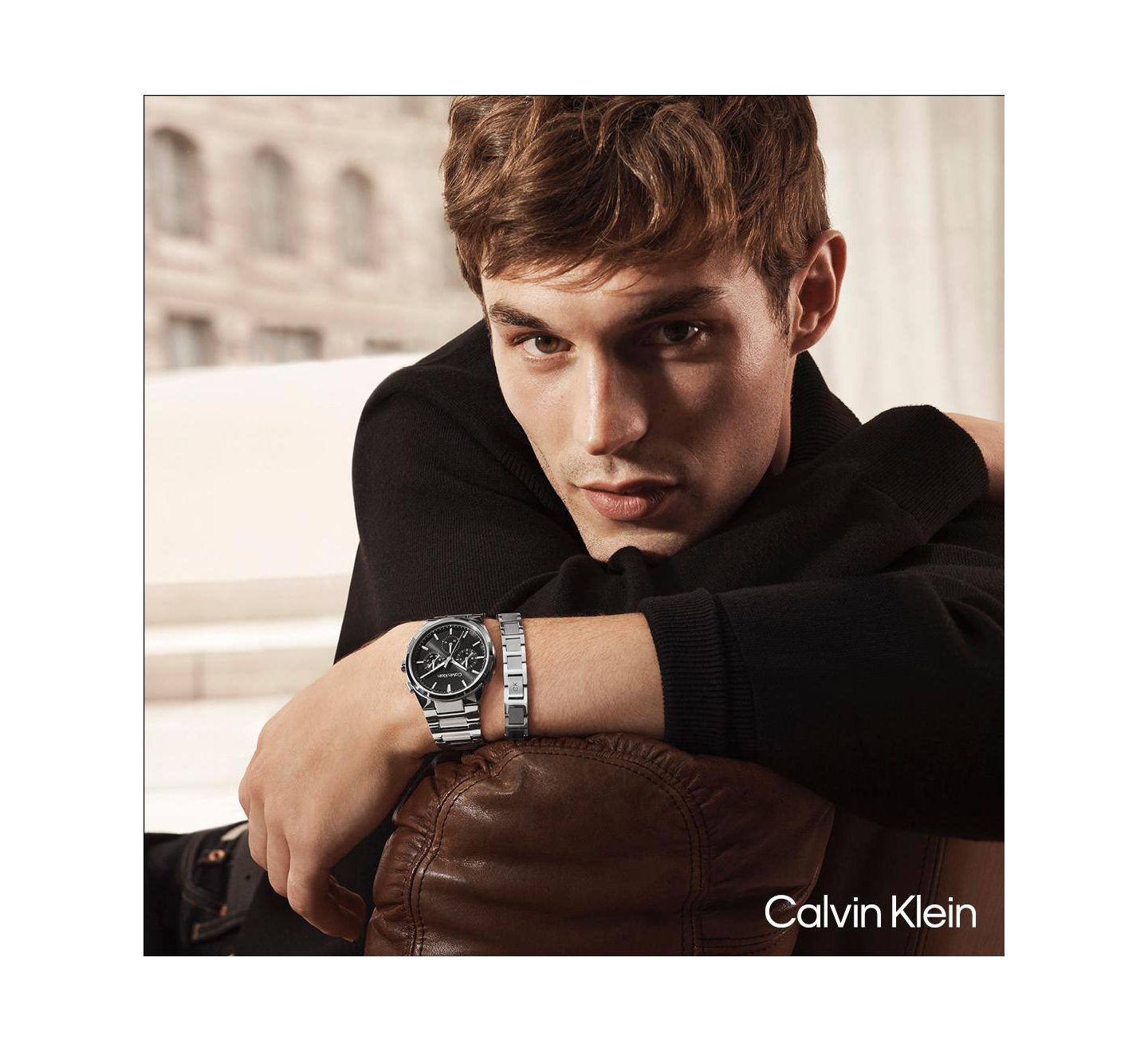 Мужские часы Calvin Klein Distinguish Silver-Tone Stainless Steel Bracelet Watch 44mm — фото 7