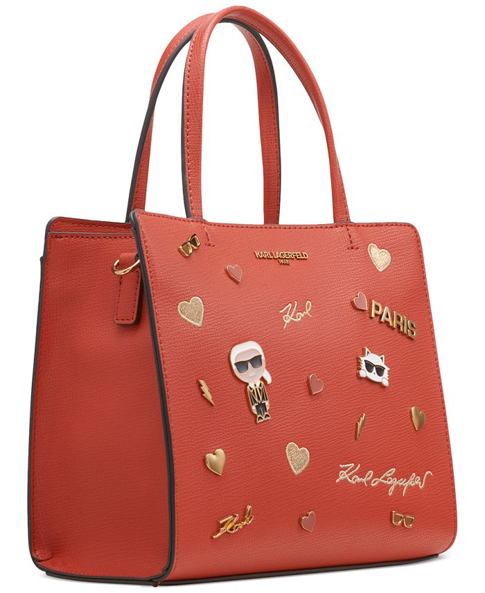 ミラカール Karl Lagerfeld Paris Maybelle Satchel – Top Handle Bag With