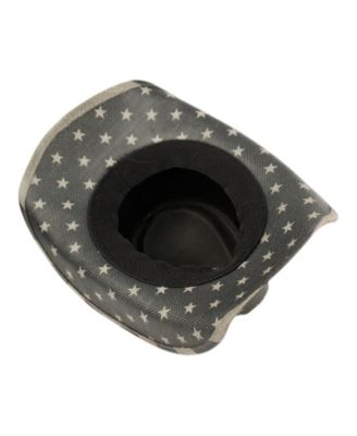 Angela & William Black American Flag Cowboy Hat with Star Studs