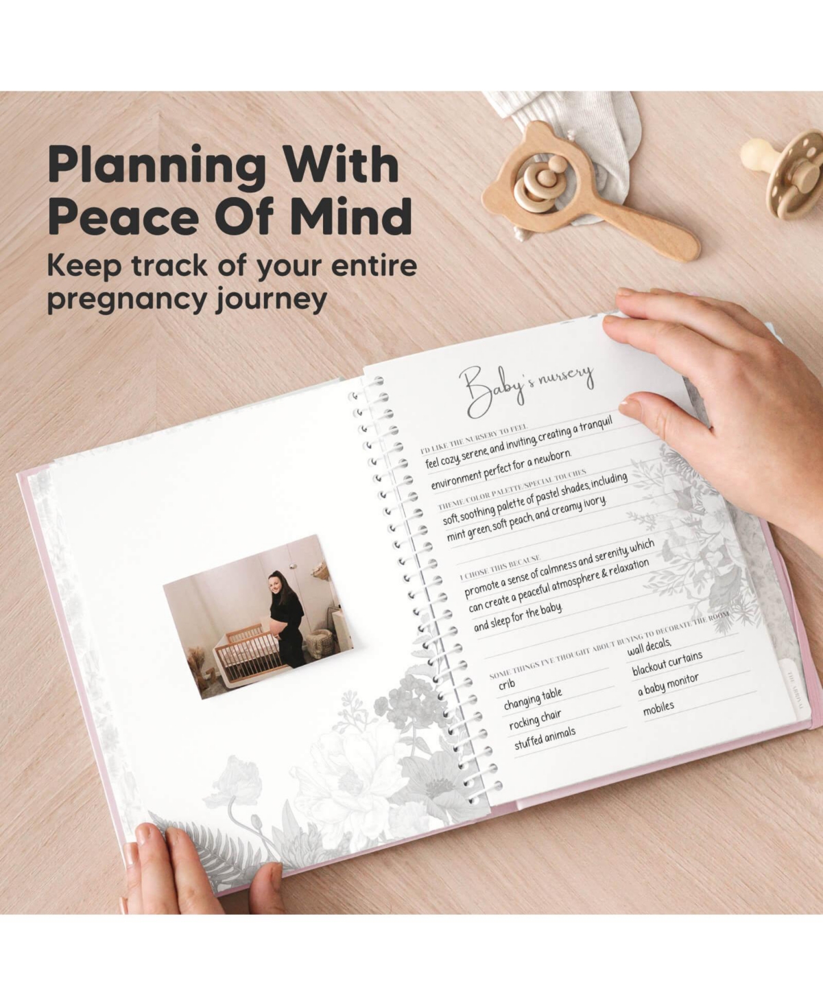 KeaBabies Pregnancy Journal, Pregnancy Announcements, 80 Pages Hard Cover Pregnancy Book For Mom To Be Gift