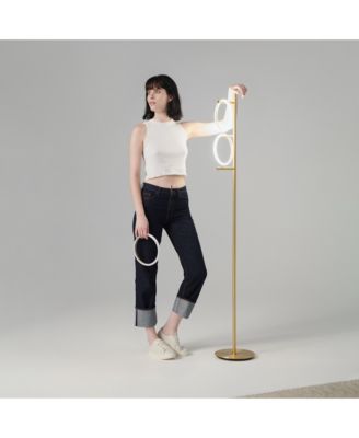 Saturn 66" LED Tree Floor Lamp with 3 Removeable Light Rings