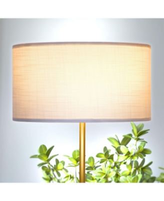 Quinn 60" LED Floor Lamp with Fabric Drum Shade