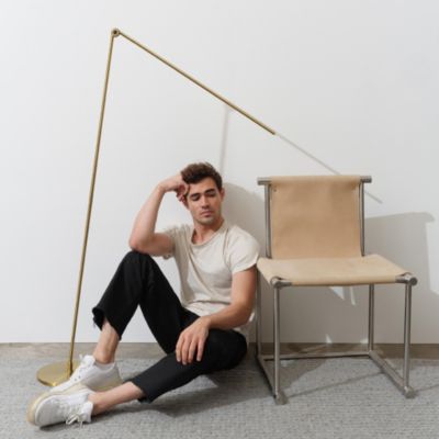 Libra Modern Minimalist LED Floor Lamp with Adjustable Color Temperature (54.5")