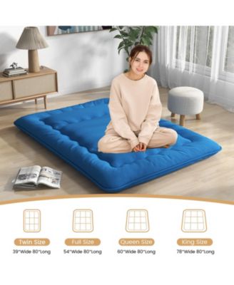 Camping Futon Mattress with Washable Cover and Carry Bag for Easy Storage