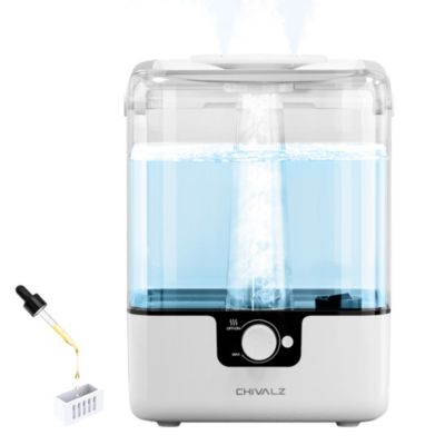 CHIVALZ Cold Mist Humidifier for Home with 1.58 gal Tank, 26 dB Sleeping Mode Humidifier with Oil Diffuser for Bedroom, Up to 50 Hours Use