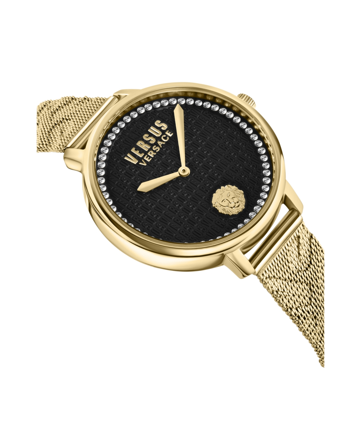 Versus Versace Women's La Villette Crystal Ip YellowStainless Steel Watch 36MM - Gold