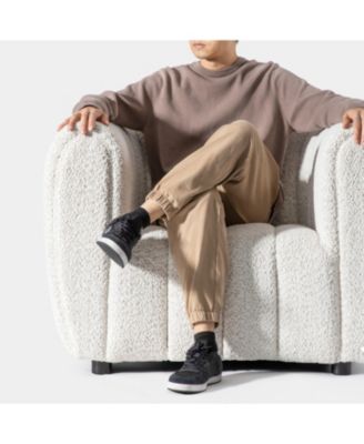 Lysander 41" Boucle Fabric Accent Club Chair