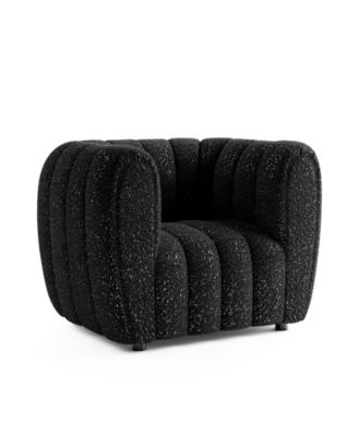 Lysander 41" Boucle Fabric Accent Club Chair