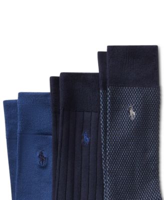 Men's 3-Pk. Supersoft Birdseye Dress Socks