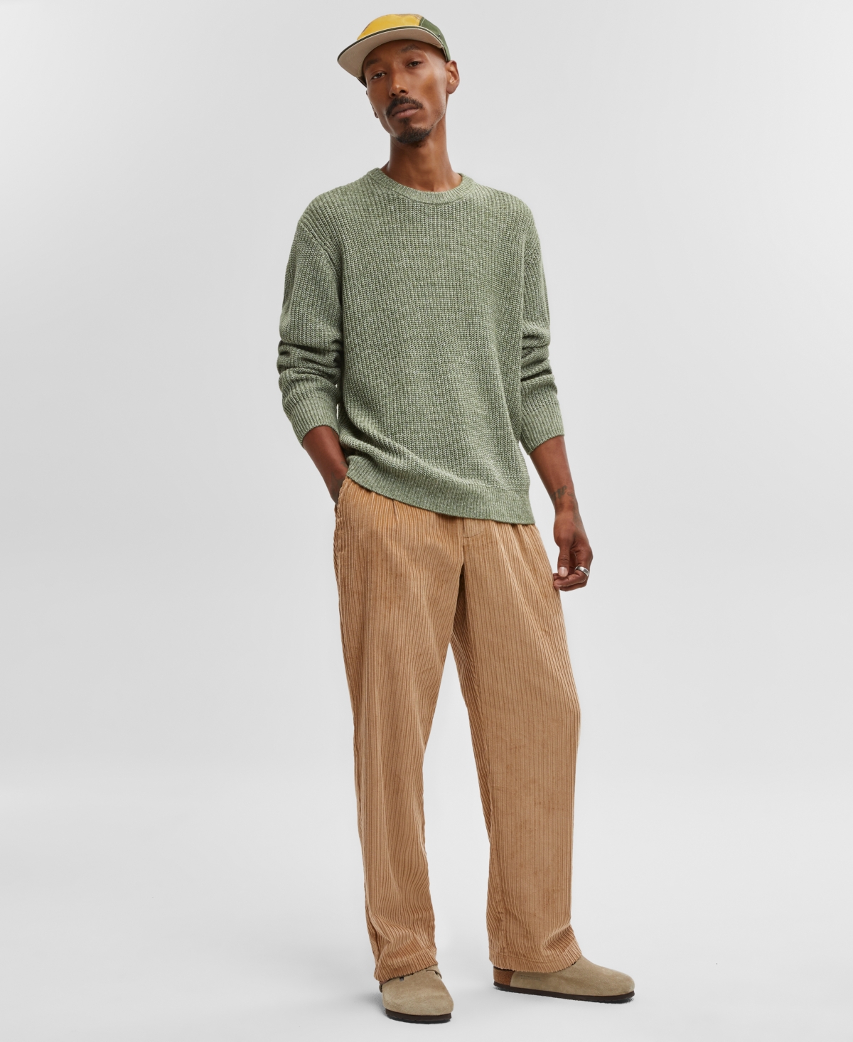 Mode of One Men's Long-Sleeve Relaxed Crewneck Sweater, Created for Macy's