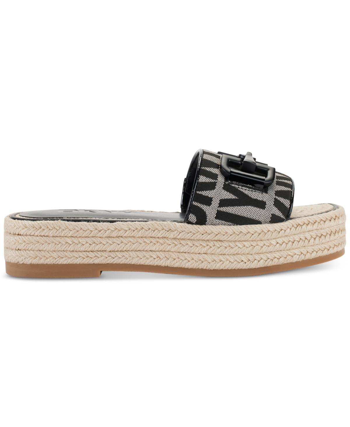 Dkny Women's Fiona Hardware Espadrille Platform Sandals - White