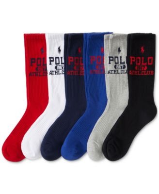 Men's 6-Pk. Athletic Club 1967 Crew Socks 