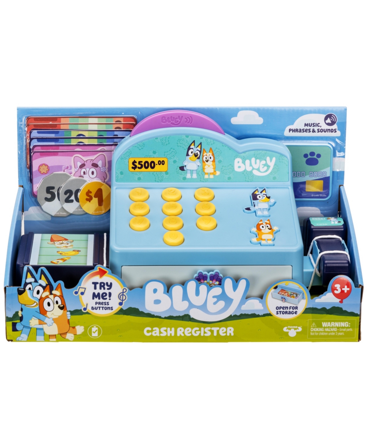 Bluey Babies' S11 Role Play Cash Register In Multi