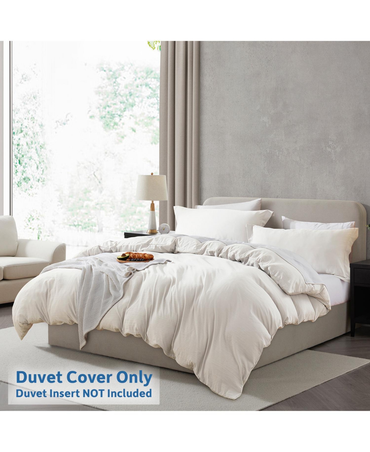 Clara Clark Super Soft Prewashed 2 Piece Duvet Cover Set - Zipper Closure (comforter not included)