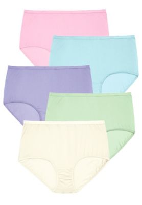 Women's 5-Pack Tag-Free Full Coverage Cotton Brief