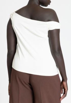Women's Asym Twist Sleeve Top