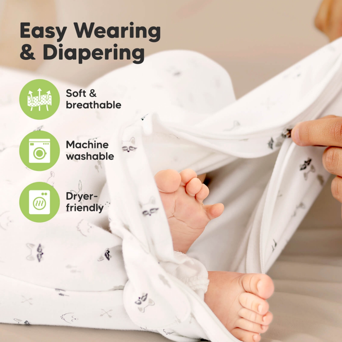 KeaBabies Toddler 2-Pack Sleep Sacks for Babies, Soothe Sleeping Sack Wearable Blanket, Infant, Toddler, Newborn Swaddle Sack