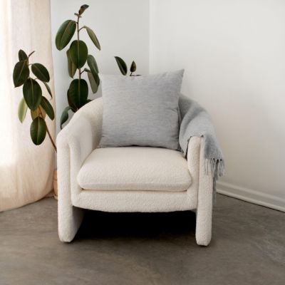 20" x 20" French Linen Pillow with Removable Sham