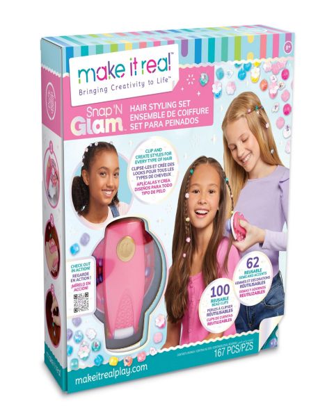 Детские игрушки Make It Real Snap N' Glam Hair Styling Set
