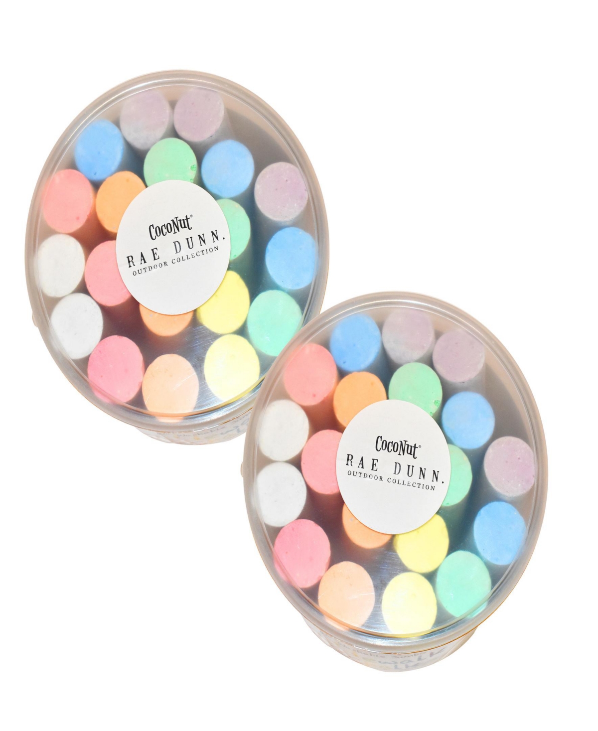Coconut Outdoor Rae Dunn Draw. Doodle. Jumbo Sidewalk Chalk 2 Pack In Multi