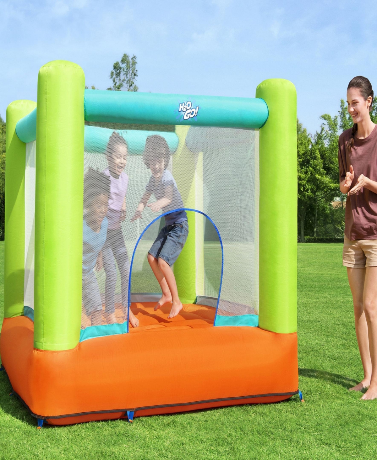 Bestway Jump And Soar Kids Inflatable Mega Bouncer In Multi
