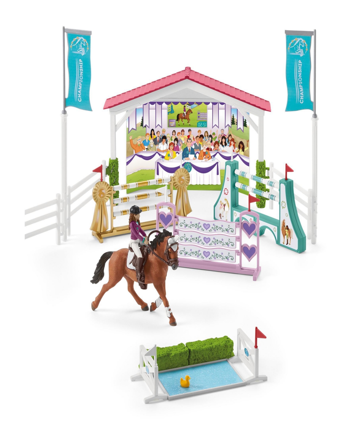Schleich Horse Club Friendship Horse Tournament Playset In Multi