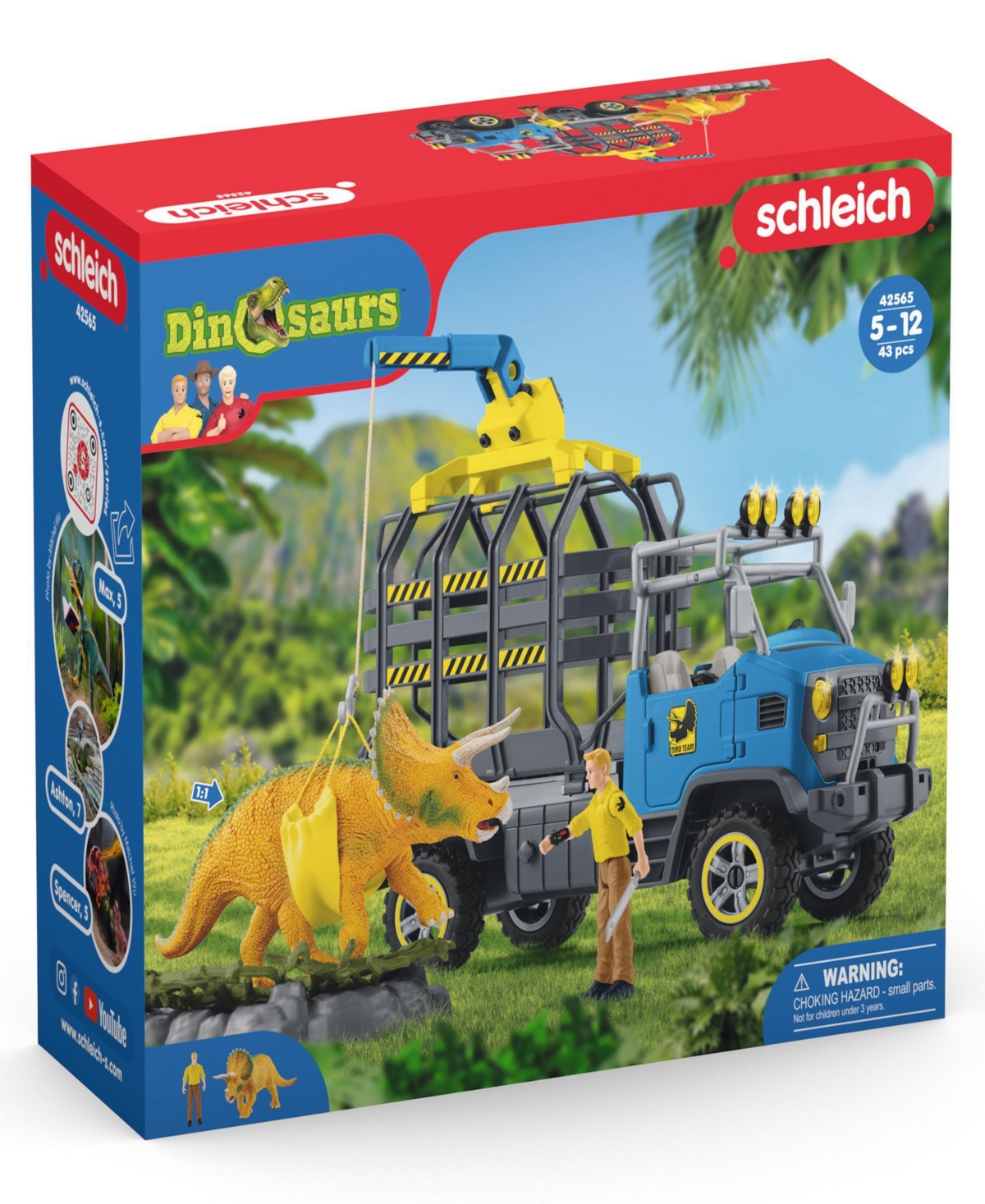 Schleich Dinosaurs Dino Transport Mission Playset In Multi