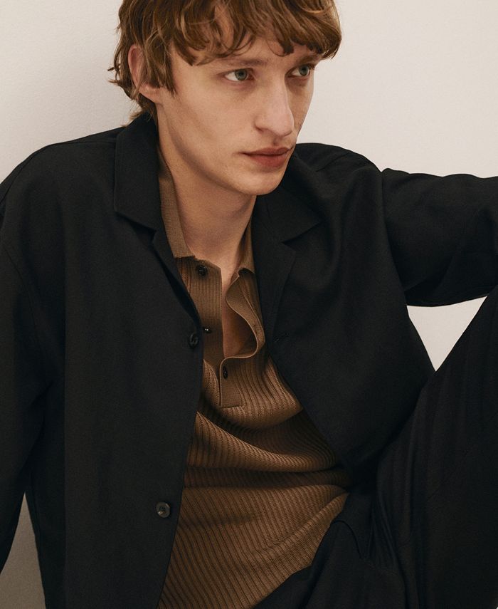 MANGO Men's Slim-Fit Linen-Blend Overshirt - Macy's