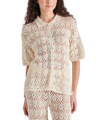 Steve Madden - Women's Avana Crochet Cardigan